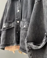 جکت کتان سنگشور کد 10210 - Image 3