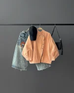 شومیز آستین پف کد 10211