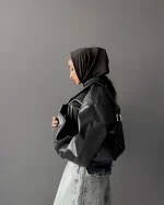 جکت چرم Pull&Bear کد 10217 - Image 2