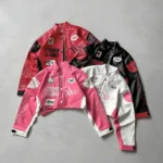 کراپ چرم گلدوزی Racing