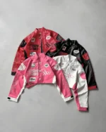 کراپ چرم گلدوزی Racing