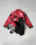 کراپ چرم گلدوزی Racing - Image 3