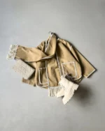 کت حاشیه دوزی + شال گردن - Image 8
