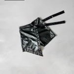 شلوارک چرم شال دار